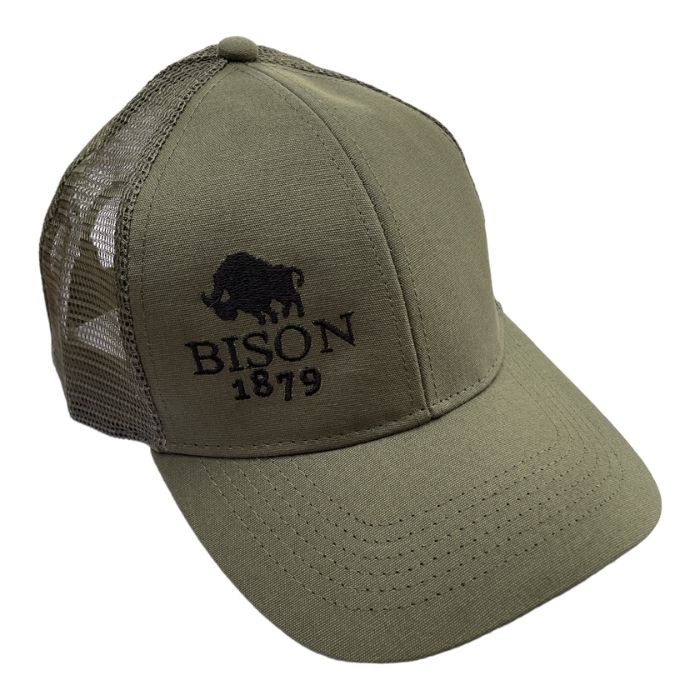 Bison Organic Cotton Trucker Cap Green OS 700x700